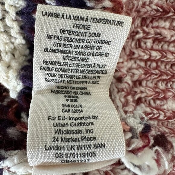 Free People Turtleneck Sweater Mini Dress Fair Isle Wool Blend XS - Picture 6 of 9